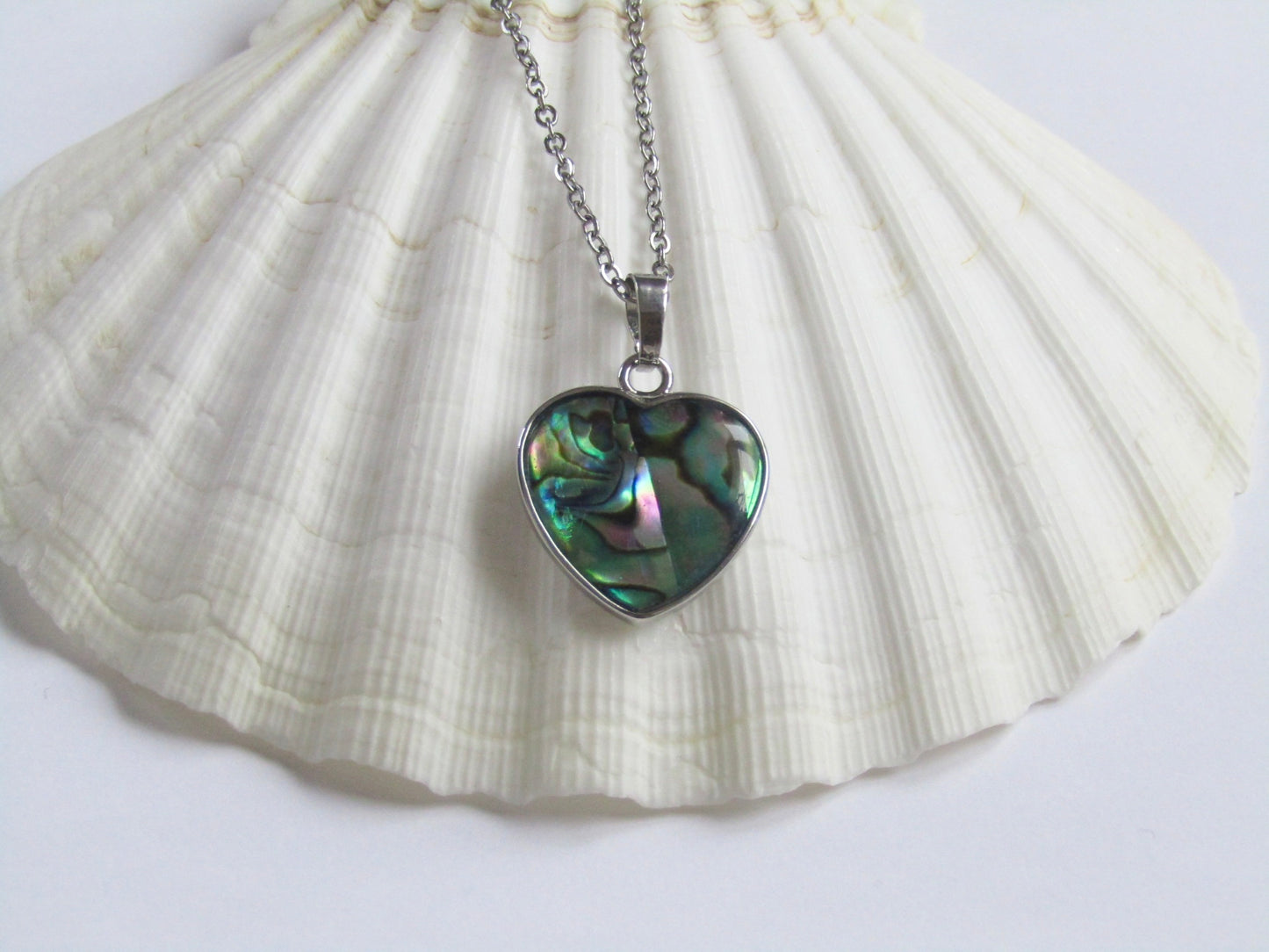 Abalone Heart Necklace