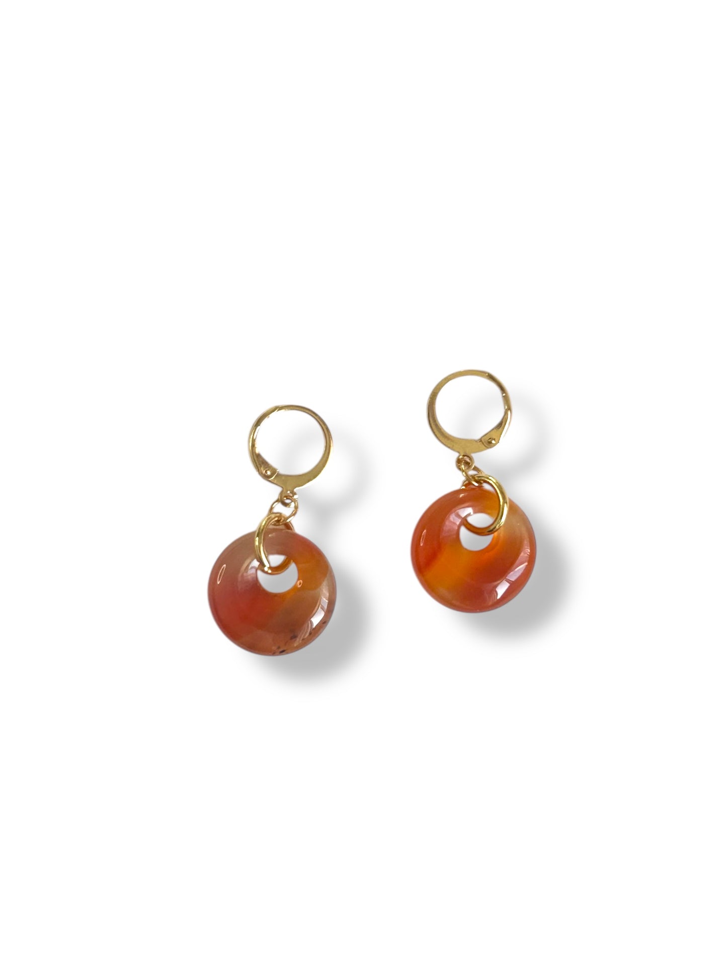 Orange earrings