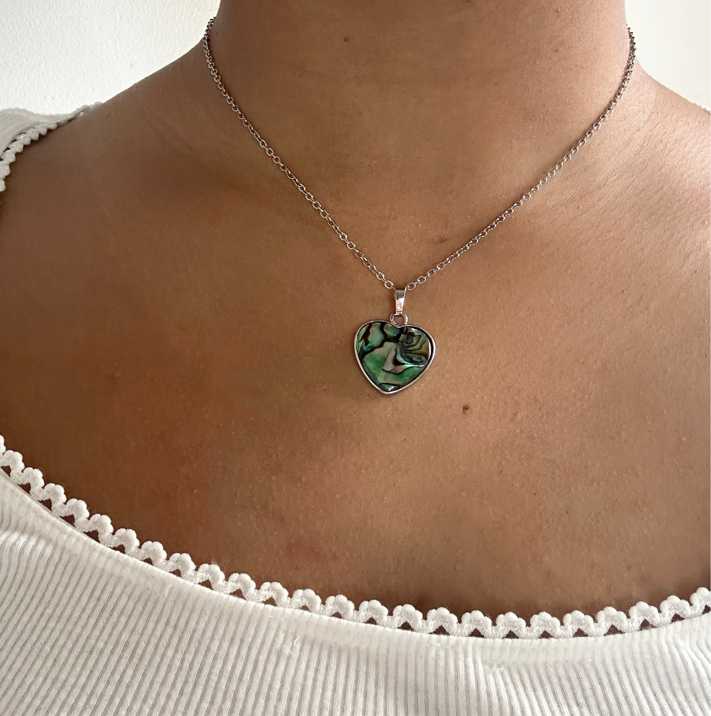 Abalone Heart Necklace