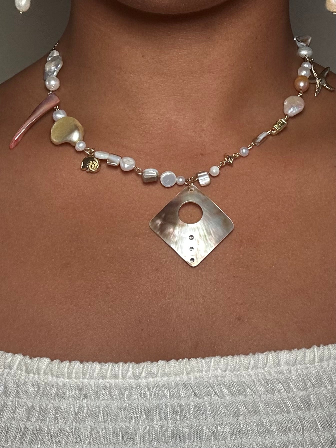 Moon Pearl Necklace